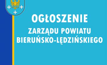 Ogłoszenie Zarządu Powiatu 