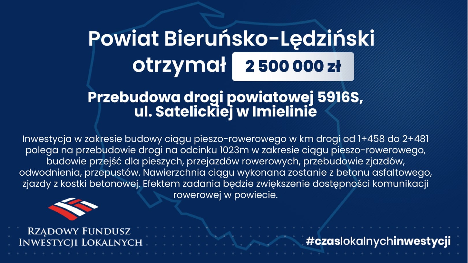Tablica informująca o dofinansowaniu