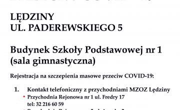 Rusza Punkt Szczepień Powszechnych w Lędzinach