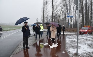 Odbiór ciągu pieszo-rowerowego wzdłuż ul. Satelickiej