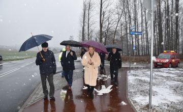 Odbiór ciągu pieszo-rowerowego wzdłuż ul. Satelickiej