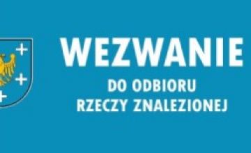 Wezwanie do odbioru rzeczy znalezionych