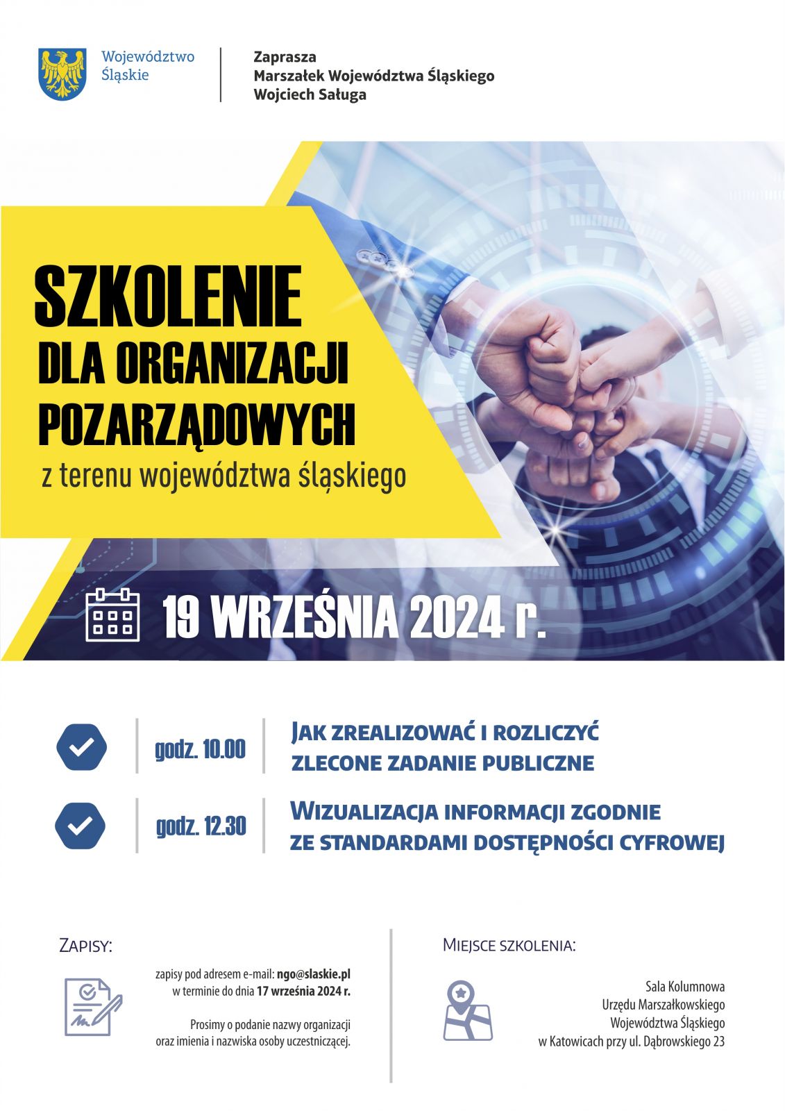 Plakat informacyjny. 