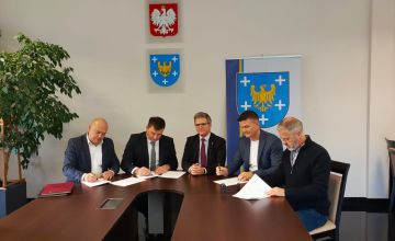 ul. Krakowska w Bieruniu z projektem przebudowy