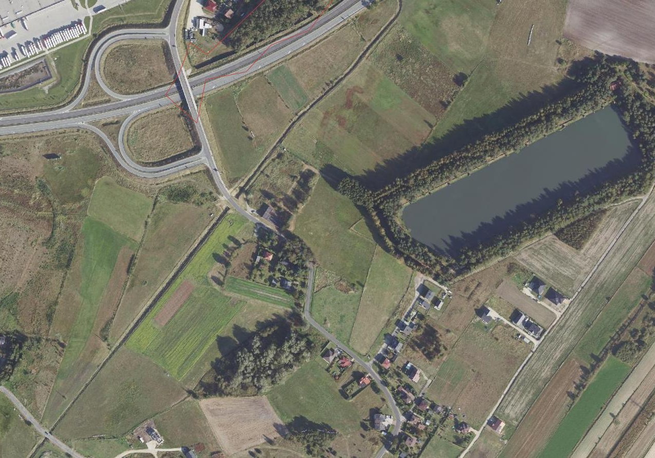 Mapa przedstawiająca rejon prac na ul. Zawiszy Czarnego