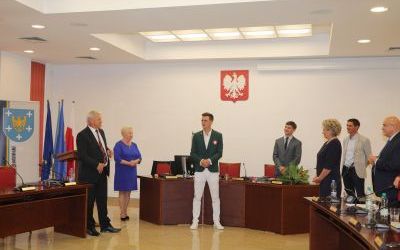 Dawid Tomala na Sali Sesyjnej
